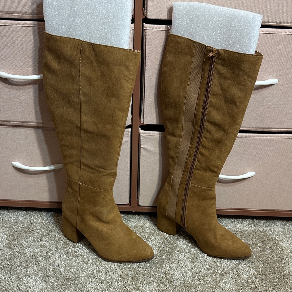 Lane Bryant Brown Heeled Boots